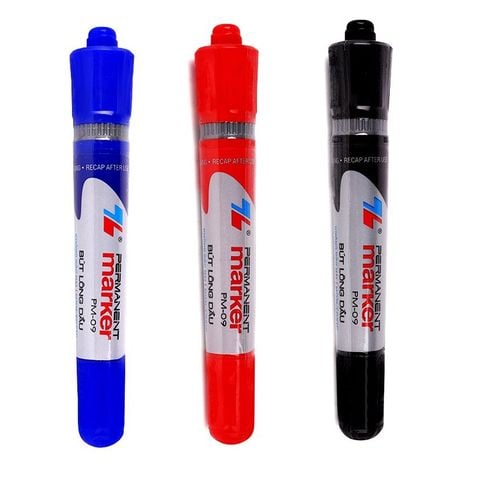 [TẶNG BÚT XÓA] Hộp 10 Bút lông dầu Thiên Long PM-09