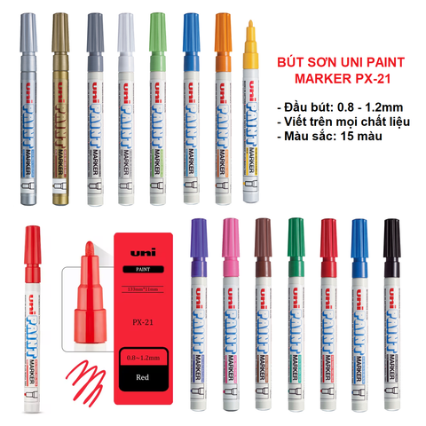 [CHÍNH HÃNG] Bút sơn Uni Paint Marker PX-21 nét 0.8 - 1.2mm