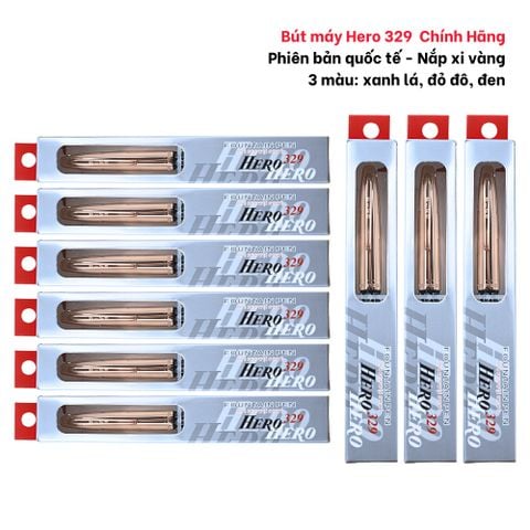 [CHÍNH HÃNG] Bút máy Queen Hero 329 - Ngòi kim tinh - Phiên bản quốc tế