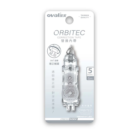 Ruột băng xóa Oval Orbitec QRM-506T - KT: 5mmx6m