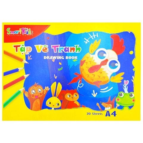 [THANH LÝ] Vở vẽ A4 Smartkids SK-SB1001 - 20 tờ