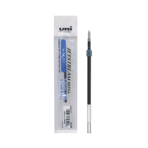 Ruột bút bi UNI JETSTREAM SXR-C7 ngòi 0.7mm - Mực xanh - Thay thế cho bút SX-217 (Nhập khẩu bởi Cty Thái Á)