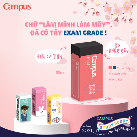 Tẩy chì Campus Exam Grade ER-EXR-20