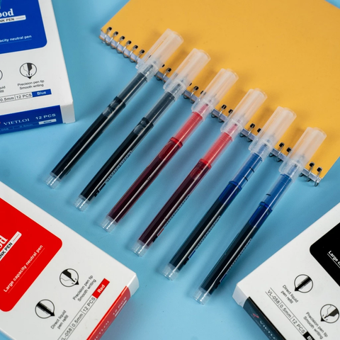 Bút Gel Việt Lợi VL-058 ngòi 0.5mm - mực ra đều, nhanh khô, nét êm trơn