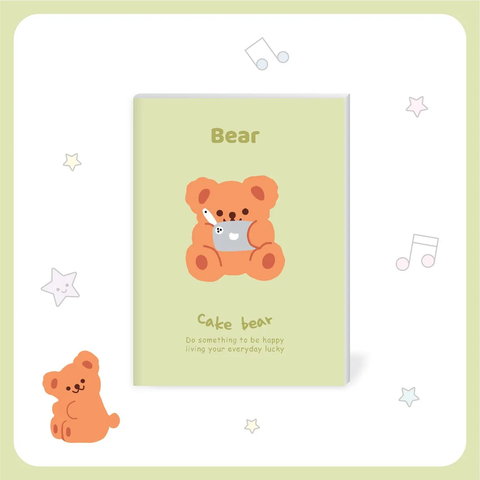 Vở kẻ ngang Bear 120 trang Hải Tiến 4276 - Định lượng 70gsm - Mua 10 tặng 1 bút bi (Kích thước 190 x 260 mm)