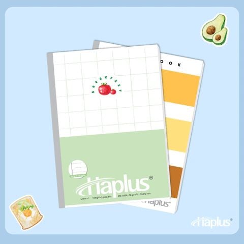 Vở kẻ ngang có chấm Haplus 80 trang COLOUR 6454 - Định lượng 70gsm - Mua 10 quyển tặng 01 bút bi