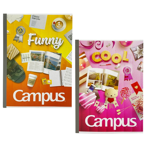 Vở kẻ ngang Campus Gift 200 Trang - Mua 5 quyển tặng 1 bút bi