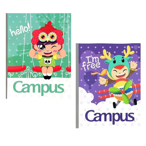 [PHIÊN BẢN GIỚI HẠN - DÀNH CHO LỚP 6] Vở kẻ ngang có chấm thông minh Campus Happy 80 trang - Mua 10 quyển tặng 01 bút bi