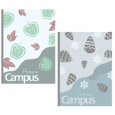 Lốc 10 Vở kẻ ngang Campus Four Seasons 2 120 trang - Tặng 01 bút bi