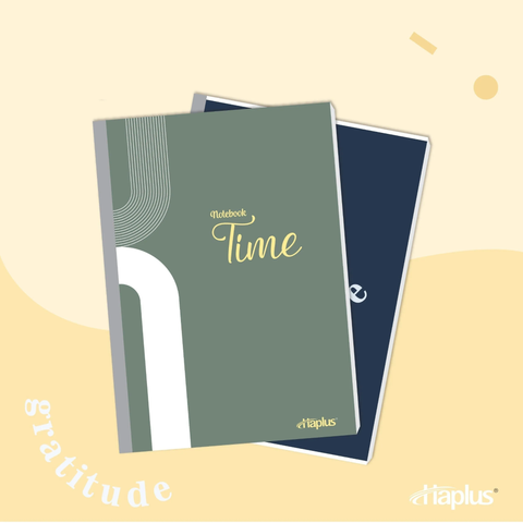 Vở kẻ ngang Haplus 80 trang Time 5501 - Định lượng 60gsm - Mua 10 quyển tặng 1 bút bi