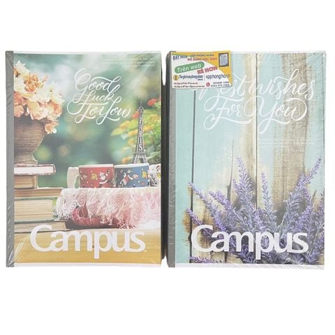 [MẪU MỚI 2023] Vở kẻ ngang Campus VINTAGE 120 trang - Mua 10 quyển tặng 01 bút bi