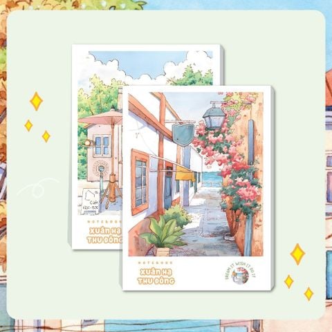 Vở kẻ ngang Hải Tiến 120 trang Xuân Hạ Thu Đông 2814 - Định lượng 60gsm - Mua 10 quyển tặng 01 bút bi