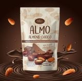 [Thùng 8 lốc 48 gói] Sô Cô La Hạnh Nhân ALMO – Giòn rụm, Thơm Ngon [Hàng Thái Lan]