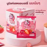 Kẹo Sữa Bò Moo Milk Vị Dâu - Thơm vị Dâu, Ngon vị Sữa - Gói 15g [Hàng Thái Lan]