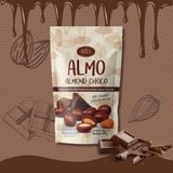 [Thùng 8 lốc 48 gói] Sô Cô La Hạnh Nhân ALMO – Giòn rụm, Thơm Ngon [Hàng Thái Lan]