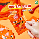 Mực Sật Thái Lan - Snack Konjac SunSu - Cay tê, Giòn Sần Sật, Chuẩn vị Tứ Xuyên - Bịch 6 gói 50g