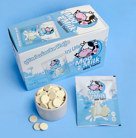  Kẹo sữa MooMilk Hộp 250g (10 gói/hộp) [Hàng Thái Lan] 