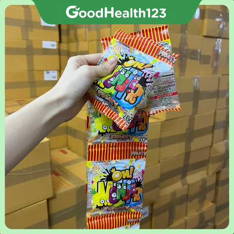  [Dây 12 Gói] Kẹo Dẻo Trái Cây Oh! Monster Chua Ngọt Dẻo Dai (20g/gói) [Hàng Thái Lan] 