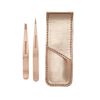 007.Combo 2 nhíp và bao da vàng hồng - PETITE TWEEZE SET ROSE GOLD (4048-RGLLT-APAC)