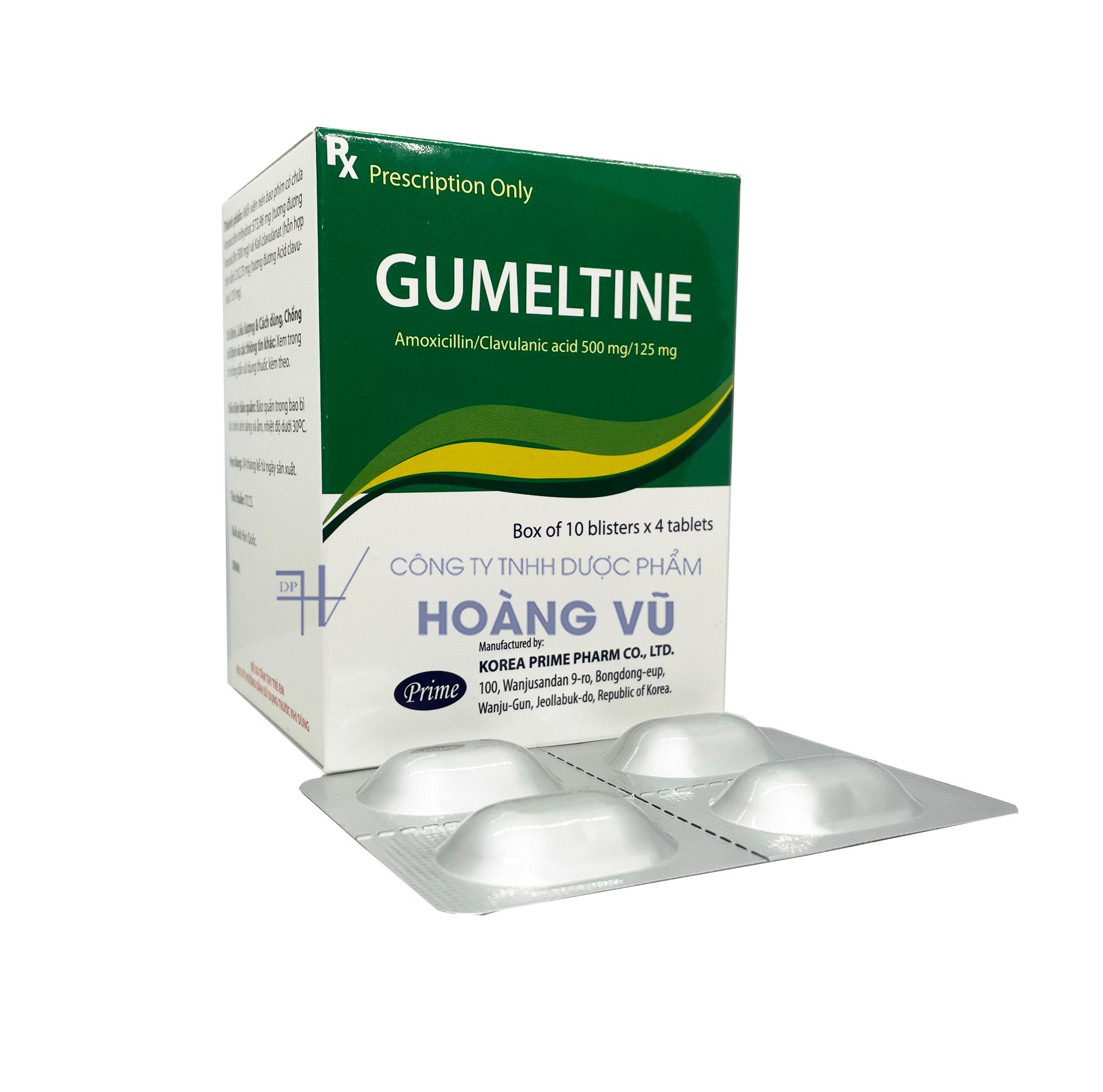 GUMELTINE 625MG  (H/40V - T/200H)