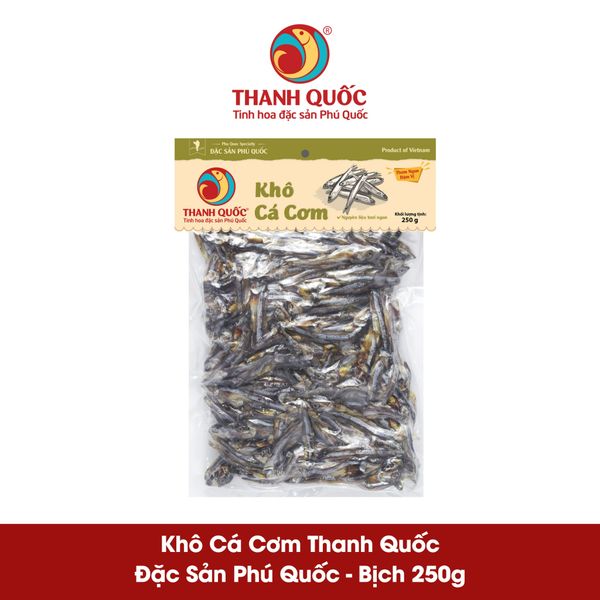 Khô Cá Cơm Phú Quốc - Thanh Quốc, Bịch 250G