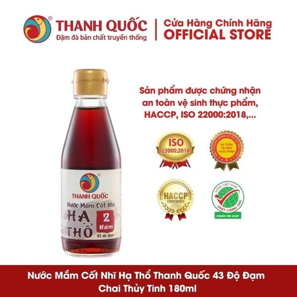 Nước Mắm Cốt Nhĩ Hạ Thổ Thanh Quốc 43N 180ml