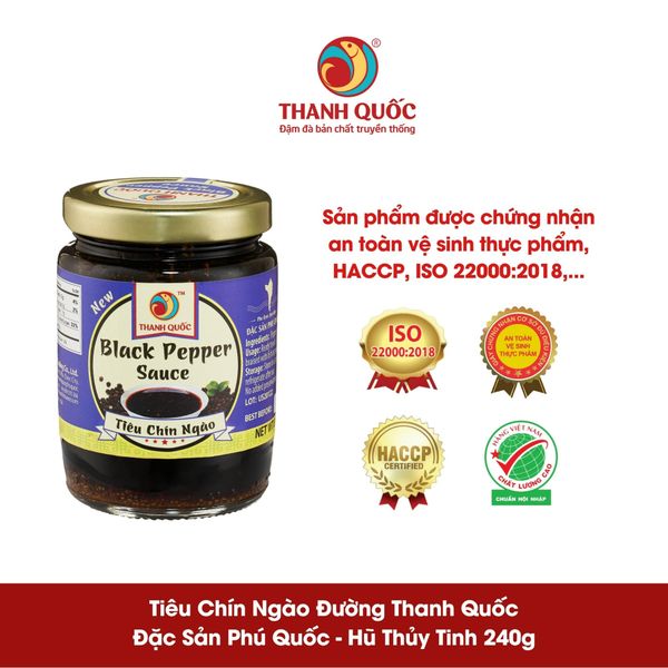 Tiêu chín ngào Phú Quốc Thanh Quốc 240g