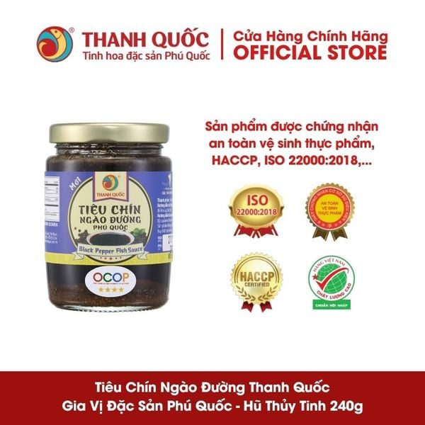 Tiêu chín ngào Phú Quốc Thanh Quốc 240g