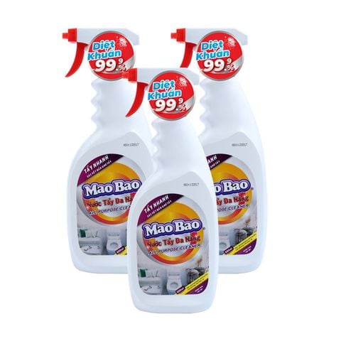  Combo 03 Chai Nước Tẩy Đa Năng Mao Bao 600ml 