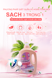  12 chai nước giặt quần áo kháng khuẩn 3.2kg 