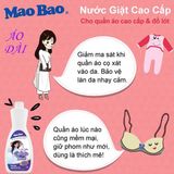  Combo 03 Chai Nước Giặt Quần Áo Cao Cấp Áo Dài & Đồ Lót Mao Bao 473g 