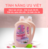  12 chai nước giặt quần áo kháng khuẩn 3.2kg 