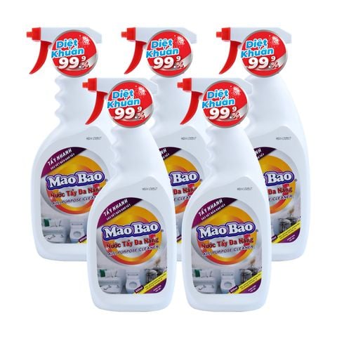  Combo 5 Chai nước tẩy đa năng Mao Bao 600ml 