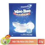  Chất Tẩy Rửa Cốc Chén Siêu Sáng Bóng - Tea & Coffee Stain Remover Mao Bao 15g x 1 gói (Cho 1 lần vệ sinh) 