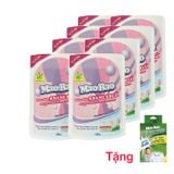  Combo 8 Túi nước giặt kháng khuẩn Mao Bao 1800g + 1 hộp bột tẩy quần áo 12g x5 