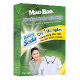  Combo: 5 Hộp bột vệ sinh làm sạch lồng giặt Mao Bao Ag+ 306g  - Tặng 01 hộp bột tẩy bình đun 25g*1 + 01 hộp bột tẩy quần áo thiên nhiên 12g x2 gói 