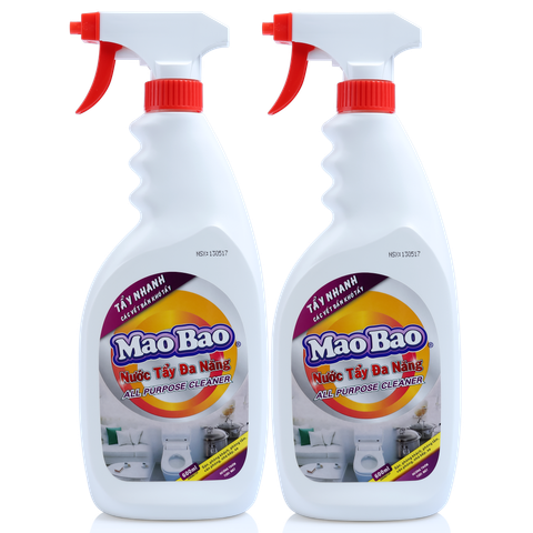  Nước Tẩy Đa Năng Mao Bao Bộ 2 Chai 600ml/chai 