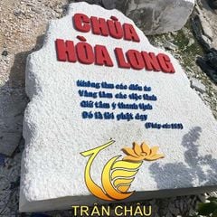 Bảng Hiệu Chữ Nổi Đá Cho Chùa Hoa Long