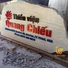 Bảng Hiệu Đá Tự Nhiên Cho Thiền Viện Quang Chiếu