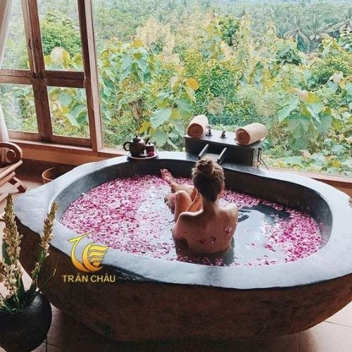 Bồn Tắm Đá Đen Nguyên Khối
