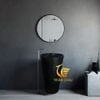 Lavabo Chân Đứng Đá Đen Nguyên Khối