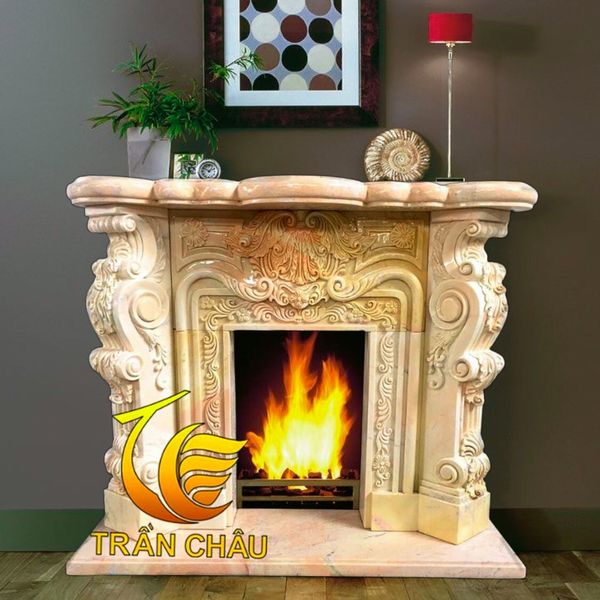 Lò Sưởi Bằng Đá Tự Nhiên Trong Nhà