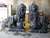 Tượng Sư Tử Đá Granite Đen