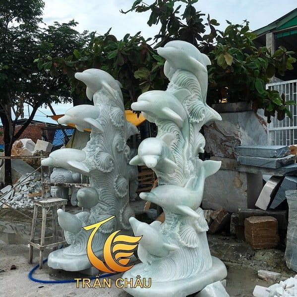 Tượng Cá Heo Đá - Vật Phẩm Phong Thủy Mang Lại May Mắn, Tài Lộc Tượng Cá Heo Giá Rẻ Sản Xuất Tại Xưởng