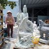 Tượng Đá Phật Bà Quan Âm Đứng Cao 2m