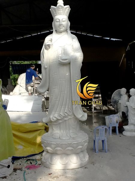 Làm Tượng Địa Tạng Vương Bồ Tát Để Lăng Mộ Cho Khách Tại Hà Nam Tượng Địa Tạng Vương Bồ Tát Bằng Đá Đứng Tại Đà Nẵng