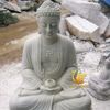 Tượng Phật A Di Đà Tọa Đài Sen Đá Nguyên Khối