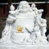 Tượng Phật Di Lặc Ngũ Phúc Ngồi Đá Non Nước