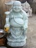 Tượng Phật Di Lặc Nhỏ Cầm Gậy Như Ý Đá Đẹp