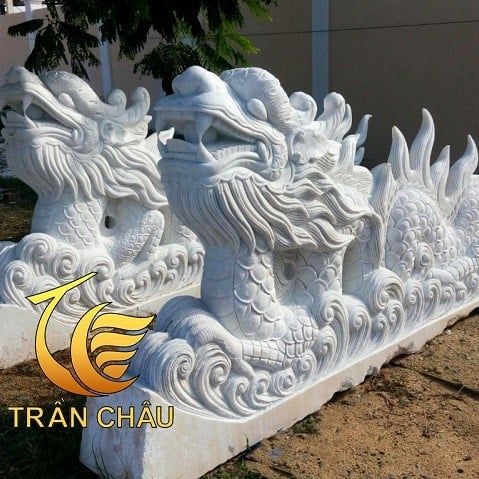 Tượng Rồng Đá Đẹp Cho Nhà Thờ Đình Chùa